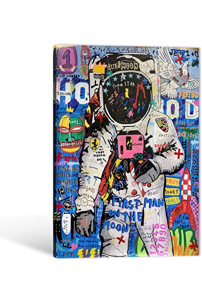 Emoda home Trove لوحة جدارية من قماش الجرافيتي للفنان تيموبا بانكسي من ألايرا...