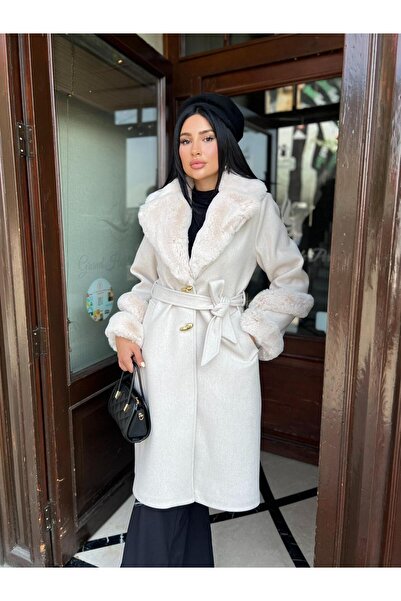 Göker Life New Kol ve Yaka Detaylı Kaban