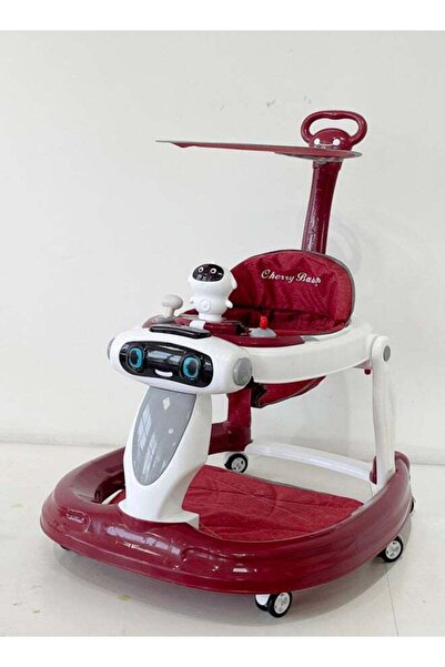 kiddoz مشاية أطفال متعددة الوظائف - بورجندي