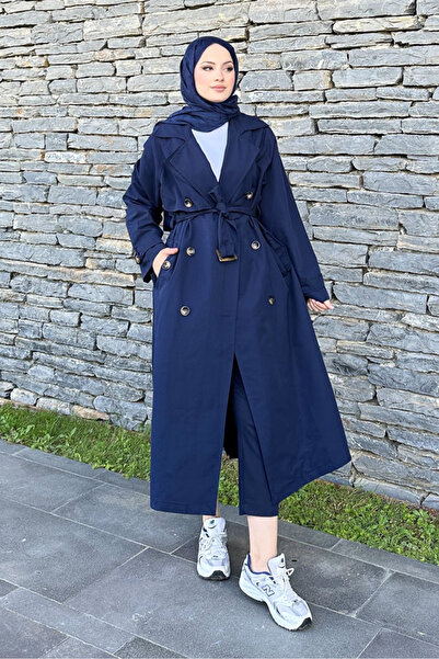 Ovn. Rüzgarlıklı Trençkot - Lacivert