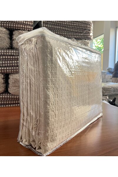 İsmail Gürel Set of 4 Windores Multi-Purpose Natural Decorative Seat Cover for Armchair, Sofa, Sofa Bed