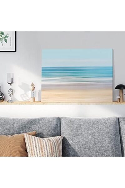 Emoda home Trove لوحة جدارية تجريدية من قماش مشهد الشاطئ من ألايرا - 40 × 50 سم