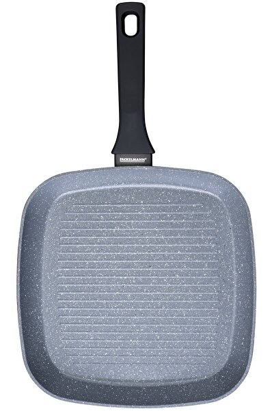 FACKELMANN Pressed aluminum grill pan 28x28 cm, Cosmo, PFAS-free with ceramic coating