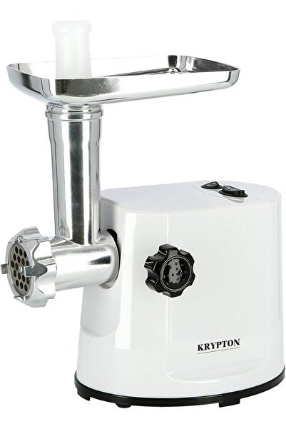 KRYPTON مفرمة لحم كهربائية | ١ كجم/دقيقة | ٣ شفرات، طقم سجق وكبة | وظيفة عكسية