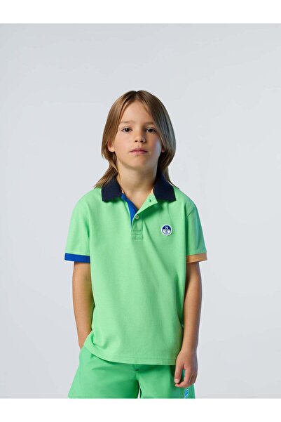North Sails Polo Yaka Baskılı %100 Pamuk Tişört