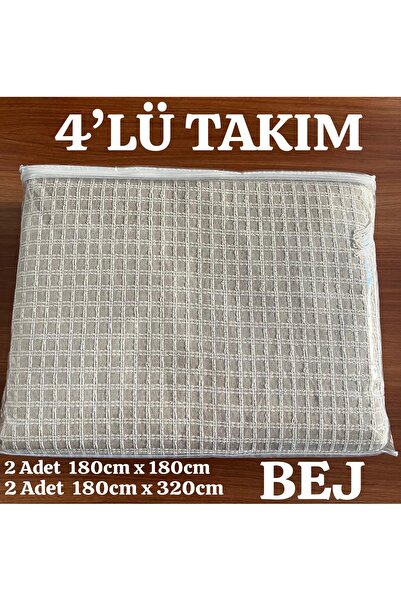 İsmail Gürel 4'LÜ TAKIM Windores Çok Amaçlı Natural Takım Koltuk, Kanepe, Çek...