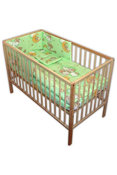 JollyMag Hubners Crib Bedding Bear Sleep Easy 4 pieces green