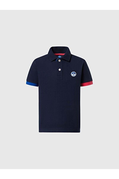 North Sails Polo Yaka Baskılı %100 Pamuk Tişört