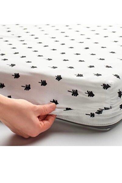 IKEA Grönfınk Elastic Baby Bed Sheet 60X120, White