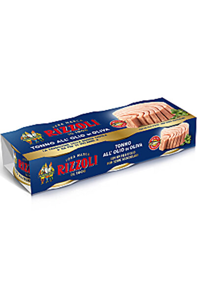 Rizzoli Tuna in olive oil, Rizzoli, 3 x 65g