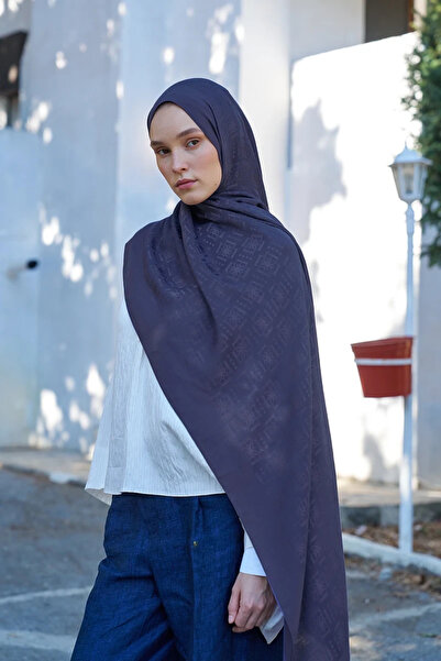 ED Scarf شال بنمط شعار ويلنس - بنفسجي