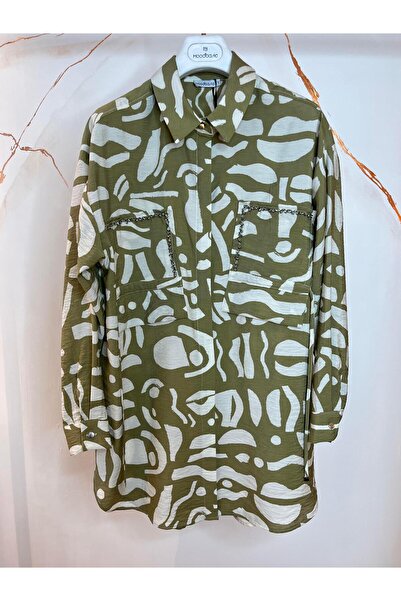 Moodbasic TAŞ İŞLEMELİ GÖMLEK