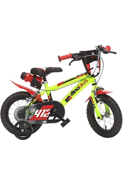 JollyMag Bicicleta copii Dino Bikes 12' 412 galben