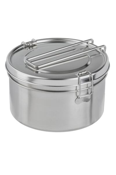 OEM Stainless Steel Food Container with 2 Compartments & 3 Lock Points 1L