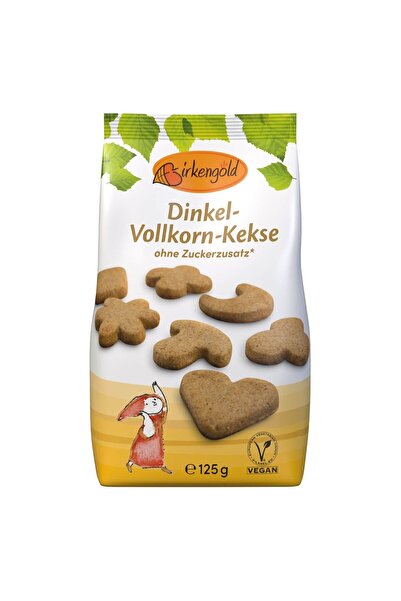 JollyMag Biscuiti din faina integrala de grau spelta, 125g, Birkengold