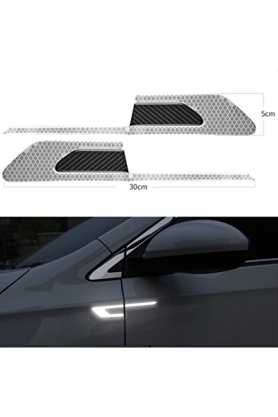 JollyMag Set 2 stickere reflectorizante BUMERANG cu insertie Carbon 5D, culoa...