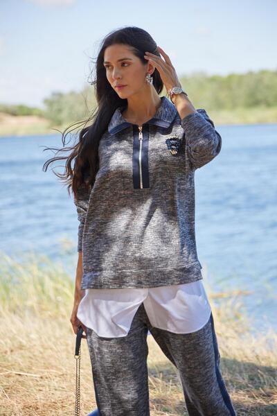 Moodbasic TAŞ AKSESUARLI TRİKO TAKIM