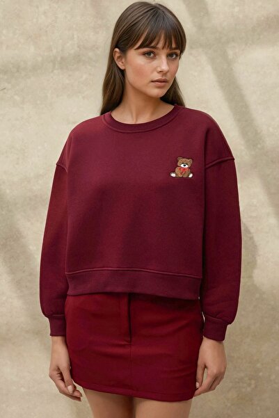 Hiccup Embroidered Relaxed Fit Cotton Sweatshirt