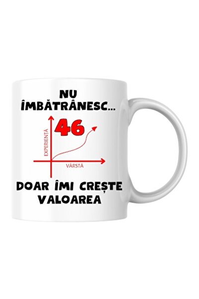 T&M Personalizare Cană personalizată - Nu îmbătrânesc, 46 de ani, doar cresc ...