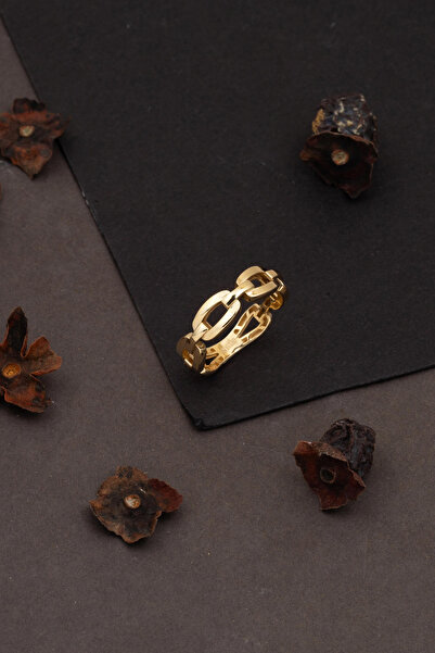 Bilezikci Zincir 14 Ayar Taşsız Altın Yüzük