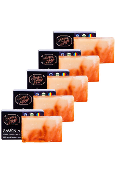 Savonia Set 5 buc - Sapun Mango si Argan,