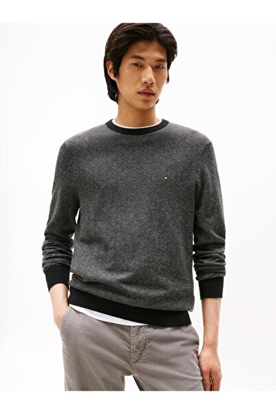 Tommy Hilfiger Pima Ctn Cash Herringbone Crew Sweatshirt