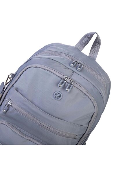Nas Bag Unisex Large Size Multi-Eye Lightweight Backpack Gray