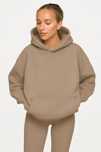 BENROMA سترة رياضية بقلنسوة للجنسين مصنوعة من القطن الممشط بثلاث خيوط