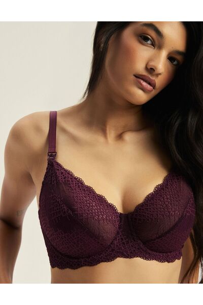 ESOTIQ Sutien de alăptare pentru maternitate, confortabil, cu deschidere fron...