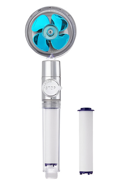 NEO Neo™ Pressure Shower Head, 360°, Built-in turbo, Adjustable pressure, Blue