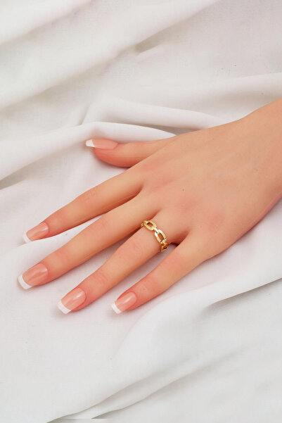 Bilezikci Zincir 14 Ayar Taşsız Altın Yüzük