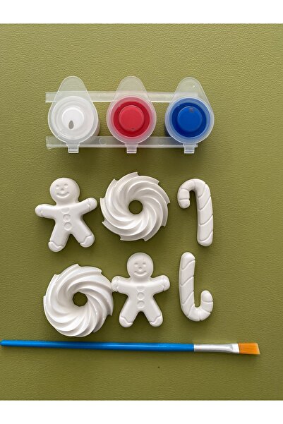 HepsiOrjinal Çocuk Taş Boyama Seti 6'lı Kurabiye Adam