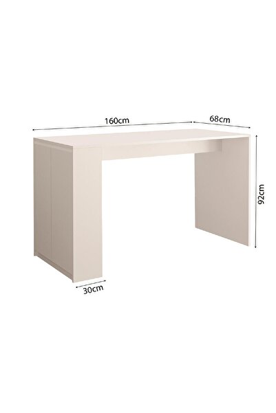 Bimossa Edgar G4861 6 Adet Siyah Tabure Mutfak Adası Bar Masası Beyaz Depolamalı Çok Amaçlı Kapaklı Masa