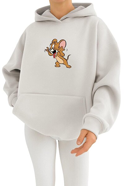 DM DOLCE MORE Hanorac unisex cu glugă, cu 3 fire, din bumbac pieptănat, cu im...