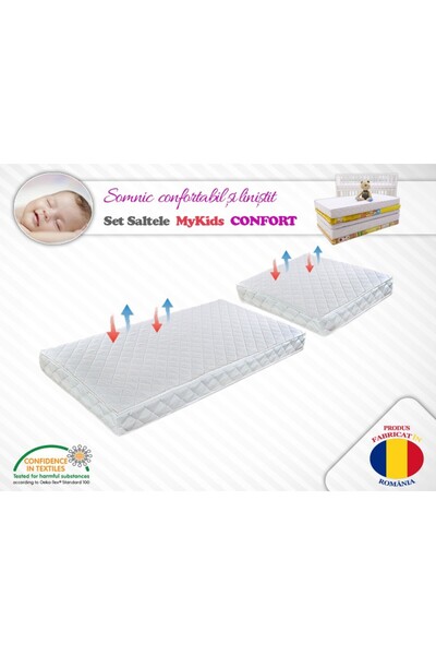 JollyMag Set saltele MyKids Cocos Confort II 120x70x10 (cm) + 50x70x10 (cm)