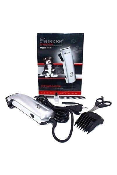 NEO Επαγγελματική κουρευτική μηχανή για σκύλους, γάτες ή άλλα ζώα, Surker SK-107, 10 W, 4 διαχωριστικά
