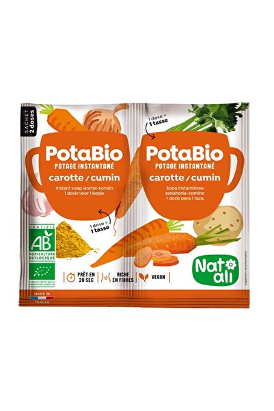 JollyMag Supa instant cu morcovi, chimion si legume, bio, 2x 8.5g, Nat-ali