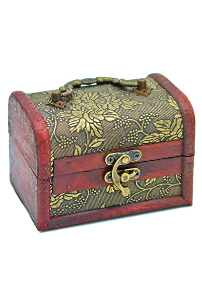 NEO Neo™ Gifto® wooden and leather chest, jewelry box, retro vintage style with inserts and hardware
