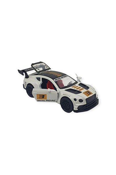 Vardem Pull and Drop Car Metal - 3672C - White - Yellow