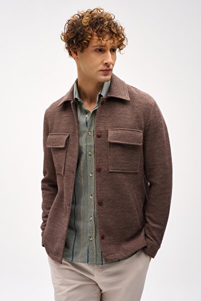 İgs Чоловічий кавовий Slim Fit / вузький крій піджак