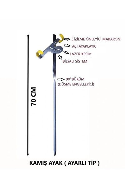 Ersav Kamış Olta Tutucu (Ayarlanabilir) 70cm