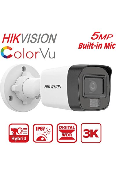 Hikvision 5MP Outdoor Dual Light Wired CCTV Camera DS-2CE16K0T-LPFS (White)