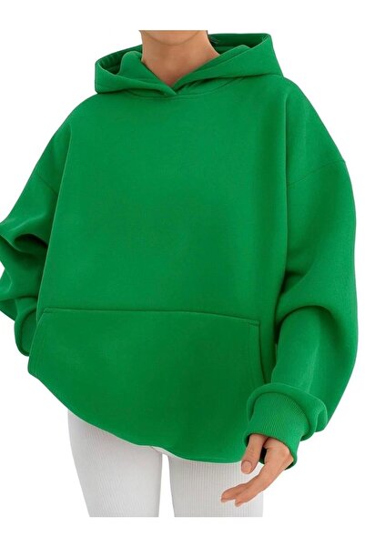 DM DOLCE MORE سترة رياضية بقلنسوة للجنسين مصنوعة من القطن الممشط بثلاث خيوط