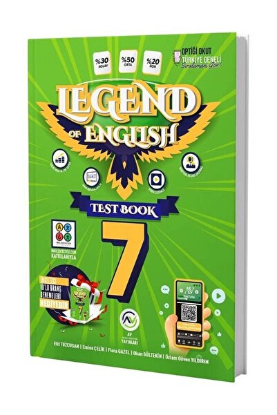 Anla Kazan Yayınları Av 2026 7. Sınıf İngilizce Legend Of English Test Book