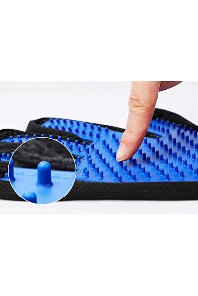 NEO Rubexim Brush Glove, Soft, Blue/Black, 24 cm