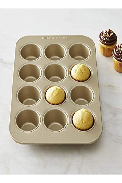 LTR صينية مافن ١٢ كوبًا | ٣٥ × ٢٦.٥ × ٣ سم، ٠.٨ مم، مصنوعة من الفولاذ الكربون...