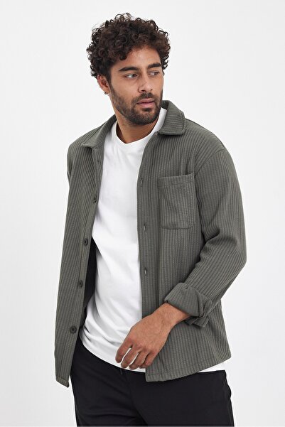 MATTİMODA Uzun Kol Jakarlı Gömlek