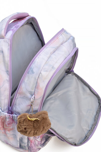 ELATAE Girl's 3-Piece Elementary School Bag Set School Bag & Thermal Lunch Bag & Pen Holder 1490