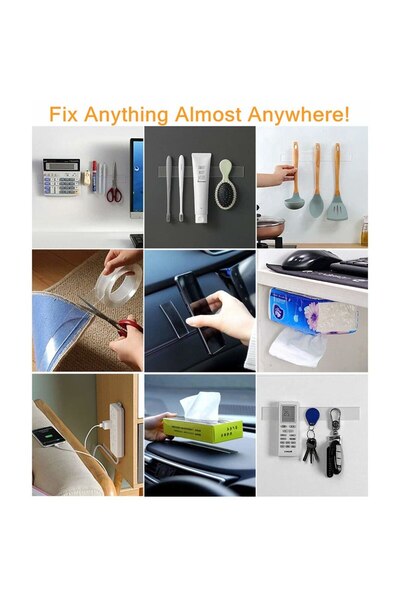 NEO Banda Dublu Adeziva Profesionala Multifunctionala, Neo™ Fixx®, Lavabila, 3cm x 2mm x 5m, Reutiliz