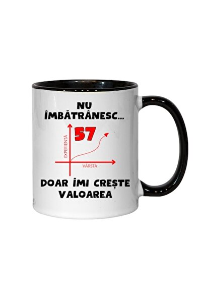 T&M Personalizare Cană personalizată - Nu îmbătrânesc, 57 de ani, doar cresc ...